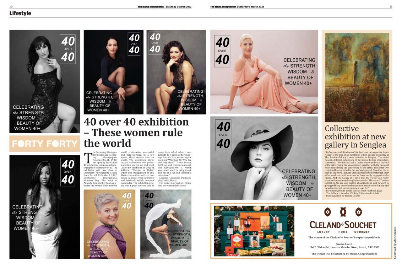Events News Malta-Independent-1280x841 News Coverage:40 Over 40 Exhibition celebrates the strength, wisdom and beauty of women over 40 